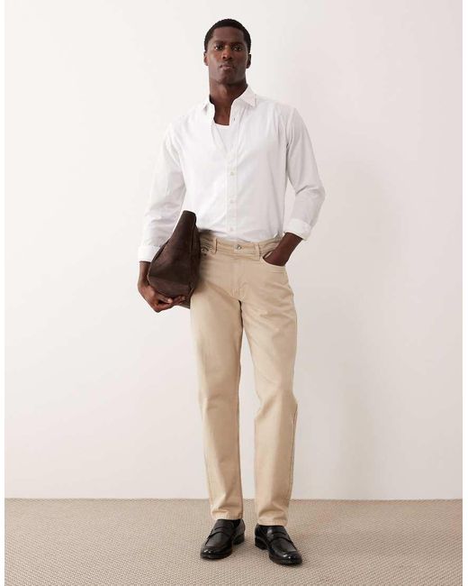 Camicia di Mango in Natural da Uomo