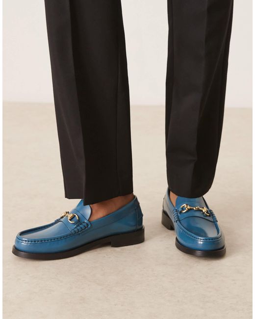 Walk London Black Dalston Trim Loafer for men