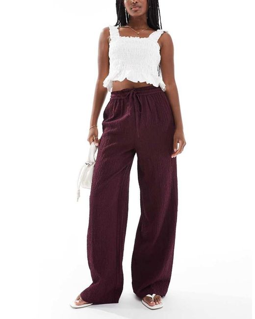 Wednesday's Girl Textured Wide Leg Pants