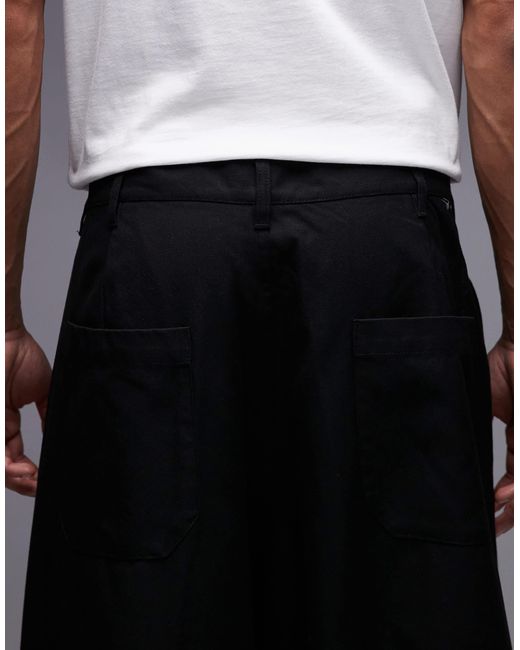 Obey Oliver – bundfaltenhose aus twill in Black für Herren