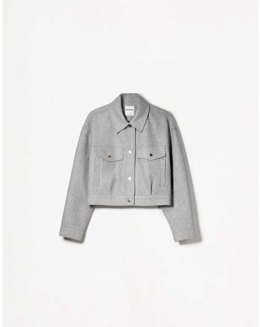 Veste style camionneur Bershka en coloris Gray