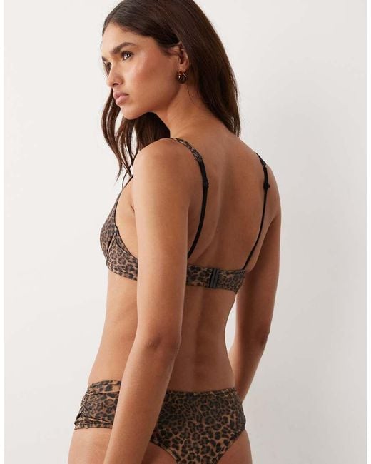 ASOS Brown Kitty Hot Pant Bikini Bottom