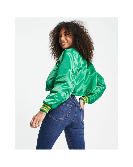 Bershka green deals bomber jacket