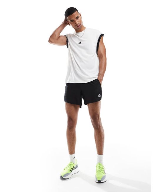 Adidas Originals White Adidas Basketball All-World Sleeveless Tank Top for men