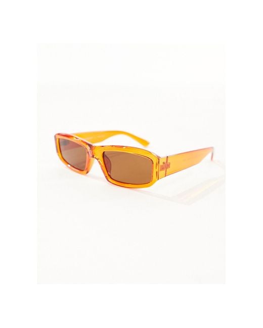 A.J. Morgan Orange Wraparound Sunglasses