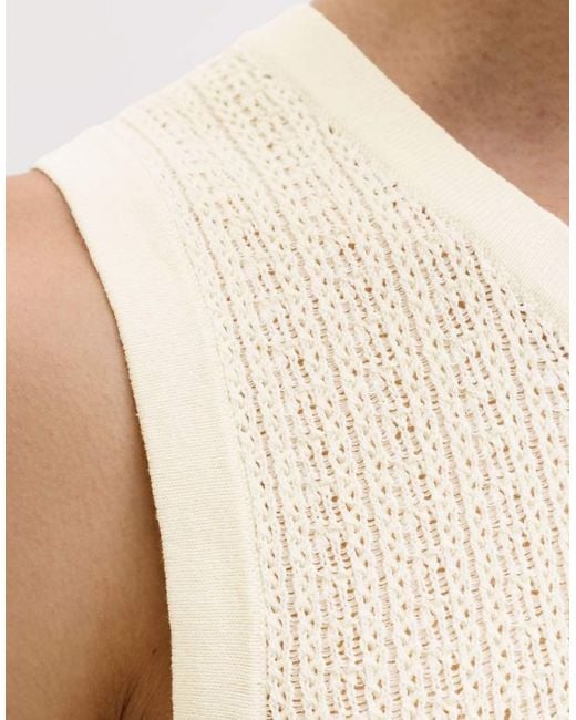 Jack & Jones Natural Knitted Top for men