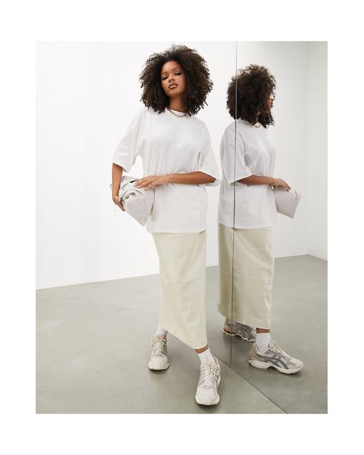 ASOS White – schweres, hochwertiges oversize-t-shirt
