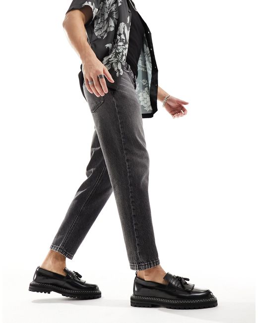 ASOS – klassische, feste jeans in Black für Herren