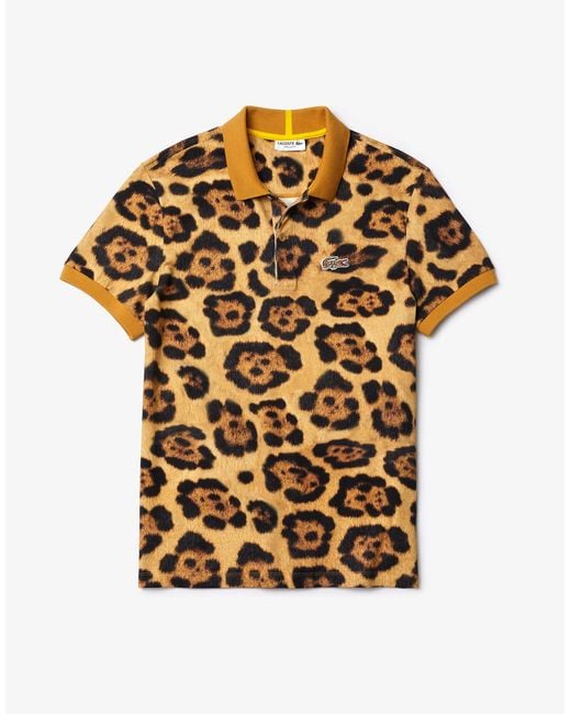Lacoste X National Geographic Leopard Print Polo for Men | Lyst