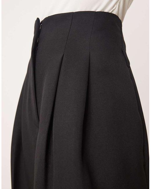 Miss Selfridge Black Tailored Barrel Leg Trouser