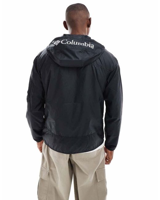 Cortavientos Negros Challenger Ii De Columbia de hombre de color Blue