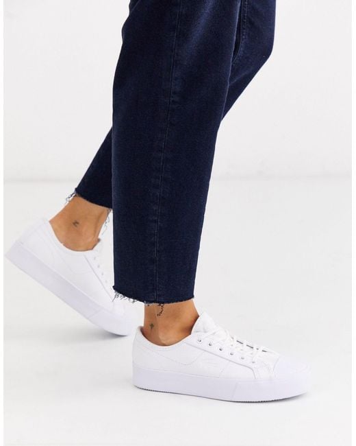 Lacoste Ziane Grand Flatform Sneakers in White | Lyst