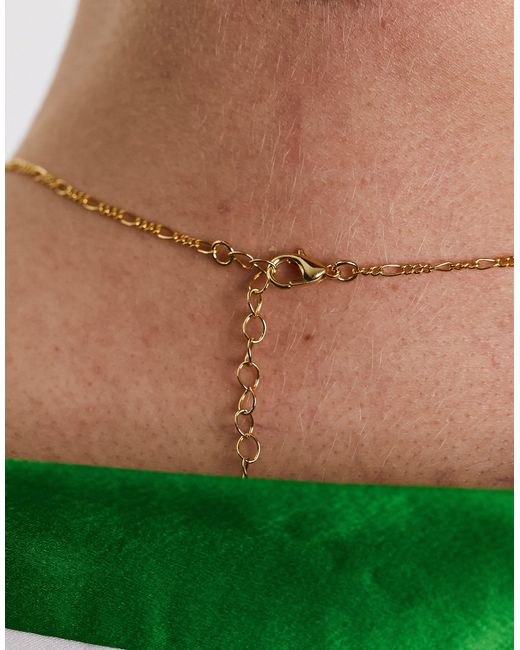 ASOS Necklace With Guardian Angel Pendant in Green for Men Lyst