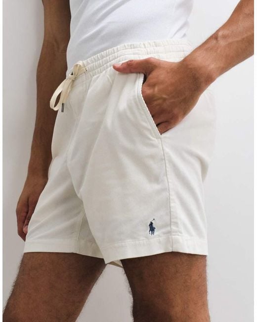 Polo Ralph Lauren White Woven Classic Fit Shorts for men