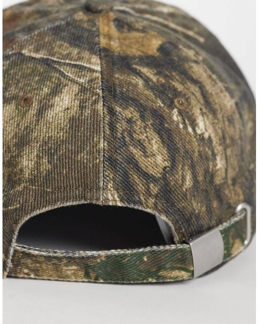 ASOS Green Washed Camoflage Cap for men