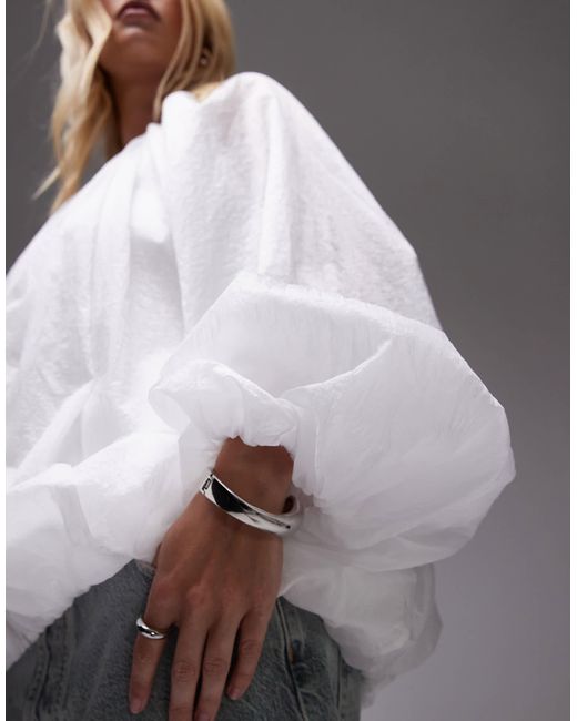 Mango Gray Capsule Soft Organza Volume Jacket