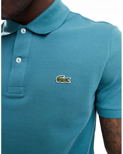 Lacoste Blue Logo Polo Shirt for men