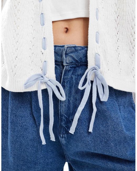 Gilet ouvert décontracté Hollister en coloris Blue