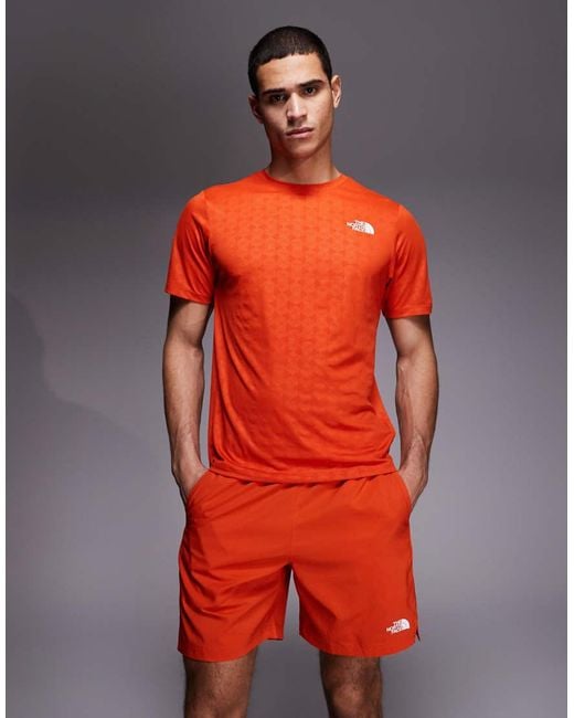 The North Face Red 24/7 Logo Shorts for men