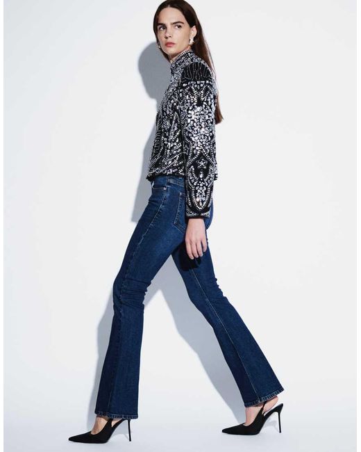 ASOS Bootcut Flared Jeans in het Blue