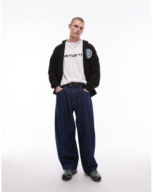 Sudadera Negra Con Capucha Y Estampado Gráfico De Carhartt de hombre de color Black