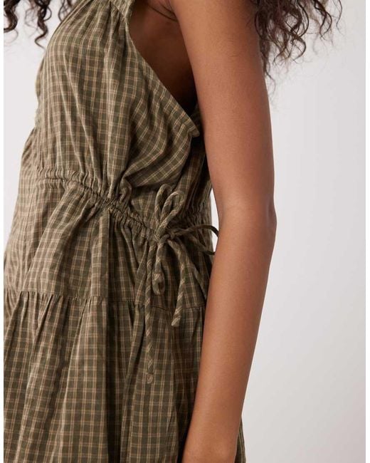 Collusion Natural Multi Channel Midi Dress