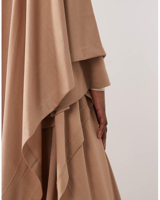 Caftano Abaya Lungo di Iyal in Natural