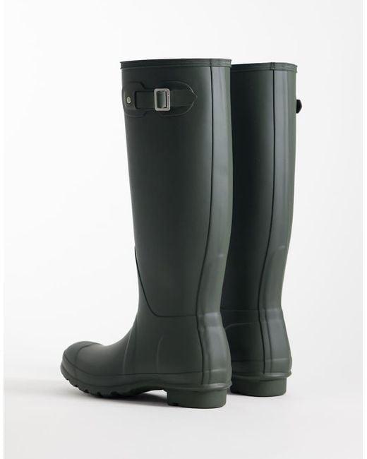 Hunter Green Original Tall Wellington Boots