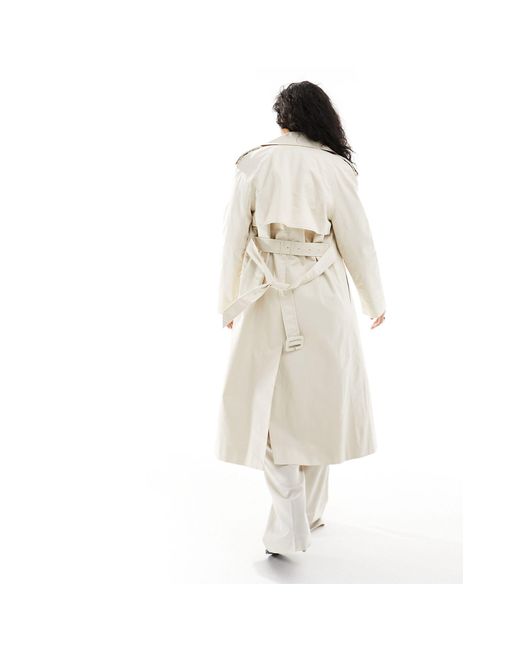 Trench comodo con cintura beige di & Other Stories in Natural