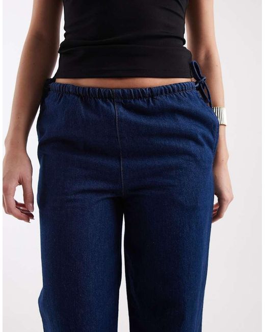 ASOS Blue Low Rise Slim Balloon