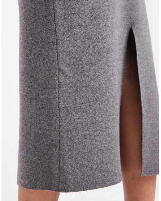 Gonna Midi di Object in Gray