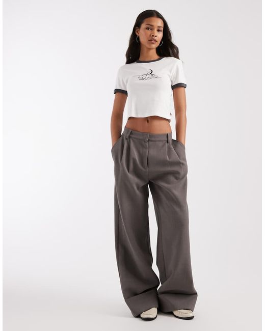 Levi's White Moon Graphic Ringer Tee