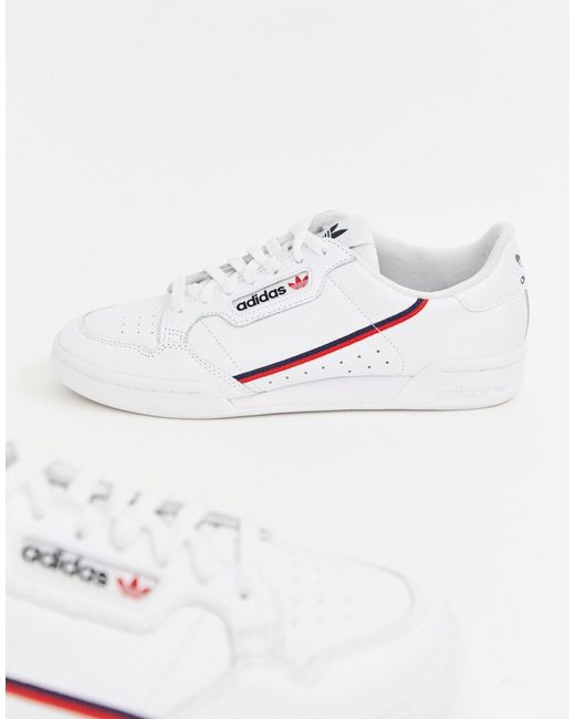 adidas originals continental 80's sneakers in white