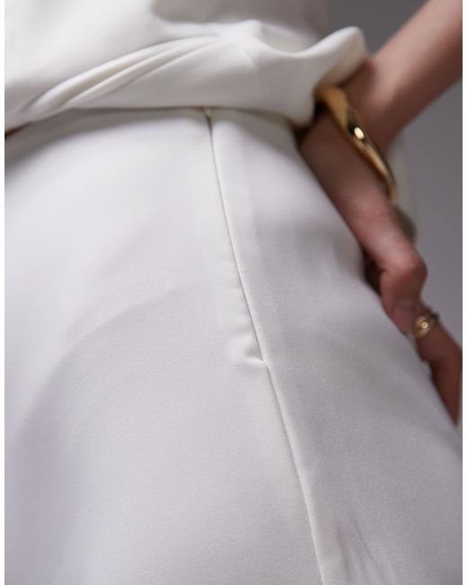Mango Gray Elasticated Waist Zip Side Tailored Trouser Co-ord