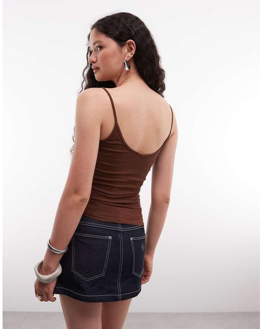 Susmie's Red Rose Graphic Strappy Vest Top