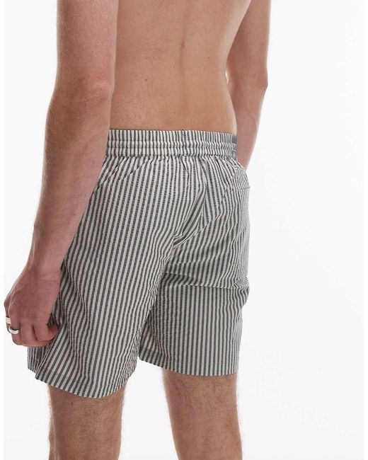 AllSaints White Warden Str Swimshort for men