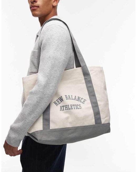 New Balance Tote Tas Van Canvas in het Blue voor heren