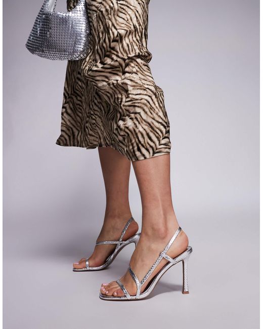 ASOS Blue – nadiya – filigrane, hohe sandaletten