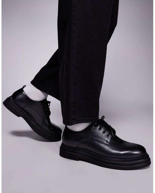 Walk London – brooklyn – derby-schuhe aus leder in Black für Herren