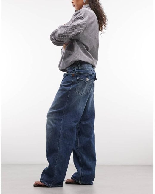 True Religion Blue Bailey Barrel Jeans