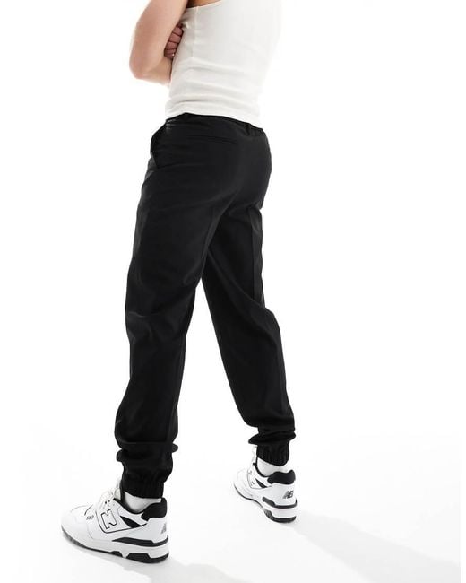 ASOS Black Smart Straight Leg jogger for men