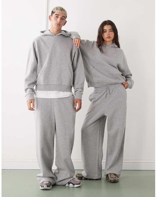 Reclaimed Vintage Gray Unisex Heavyweight Boxy Hoodie