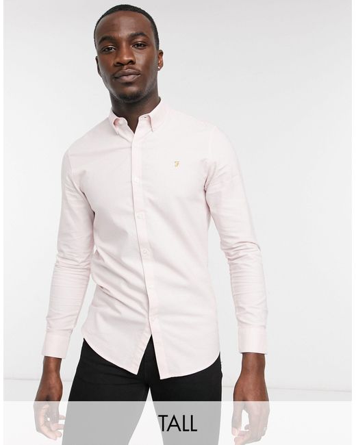 Farah Brewer Tall Cotton Slim Fit 