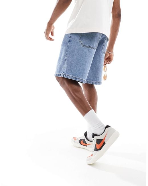 Hollister Blue baggy Jort for men