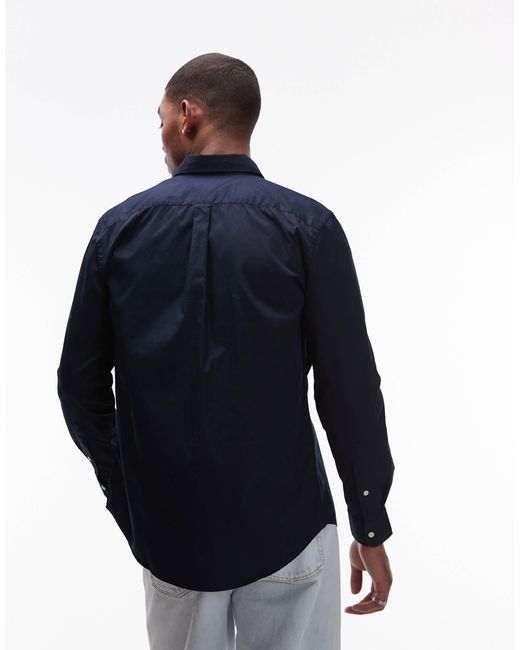 Tommy Hilfiger Blue Flex Poplin Shirt for men