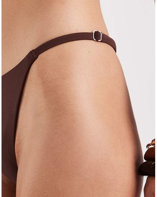 Pieces Natural Adjustable Thong Bikini Bottoms Co-ord