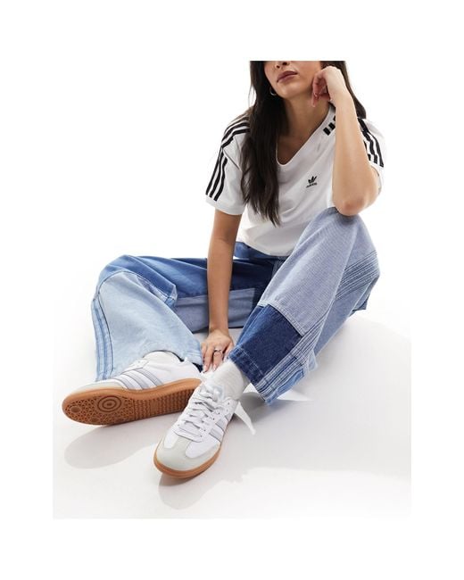 Adidas Originals Blue X Ksenia Schnaider Patchwork Denim Jeans