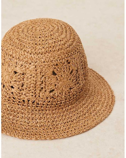 Cappello Da Pescatore Ripiegabile All'Uncinetto di ASOS in Brown