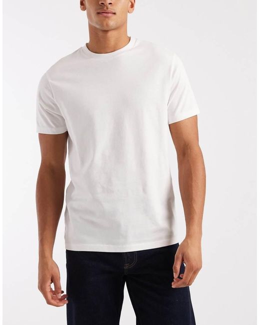 ASOS Natural Essentials 3 Pack Regular T-shirt for men