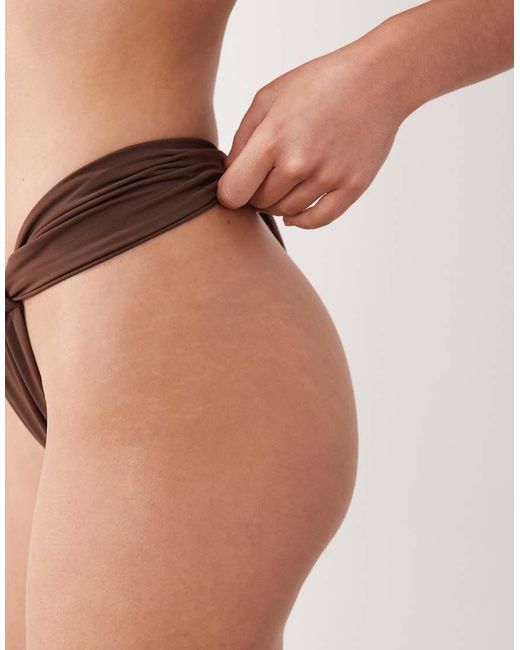 Miss Selfridge Black Mix And Match High Leg Bikini Bottom